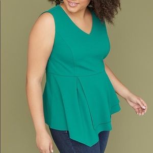 🆕 Lane Bryant Asymmetrical Peplum Top